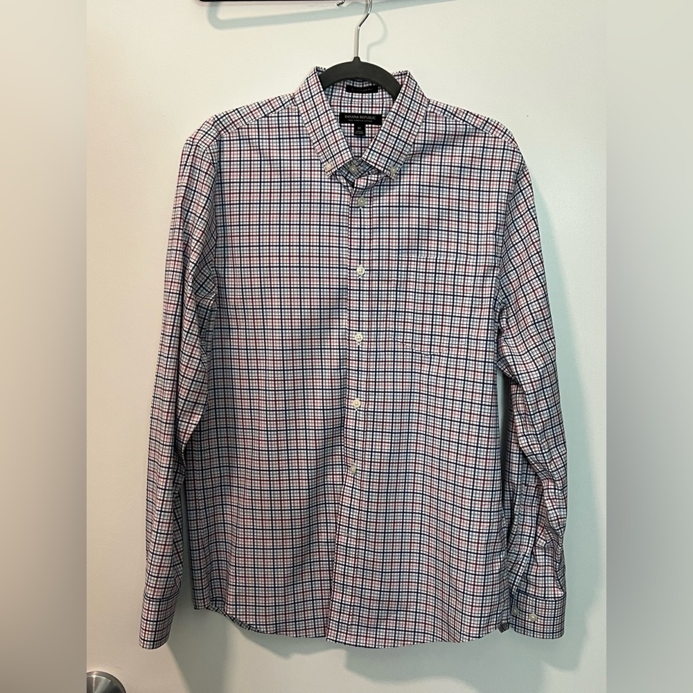 Banana Republic Slim Flex Fit Button Down Shirt
